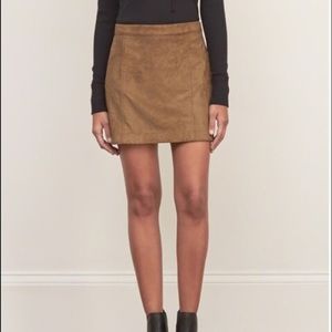 Abercrombie and Fitch Tan Suede Skirt